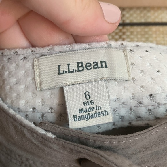 L.L Bean Water Repellent Shorts Women Size 6 Color Ash Outdoor Bottom Clothing - Picture 3 of 4